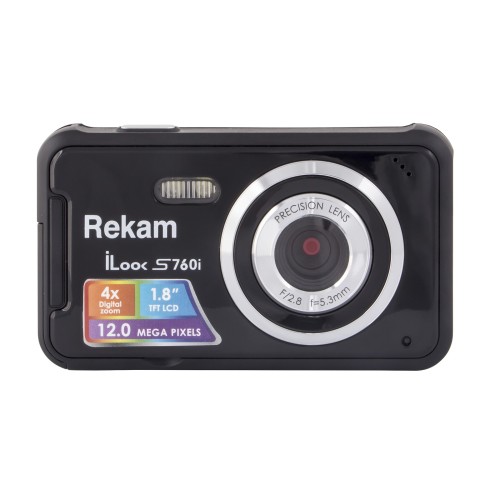 Цифровая камера Rekam iLook S760i Чёрная /1 Уцененный товар: мятая упаковка

•	дисплей 1.8 дюйма;
•	съёмка видео;
•	4х кратный цифровой зум;
•	встроенная вспышка;
•	поддержка SD карт до 32 Гб;

