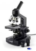 Микроскоп Levenhuk 320, монокулярный Увеличение: 40–1600х. В комплекте конденсор Аббе и ирисовая диафрагма