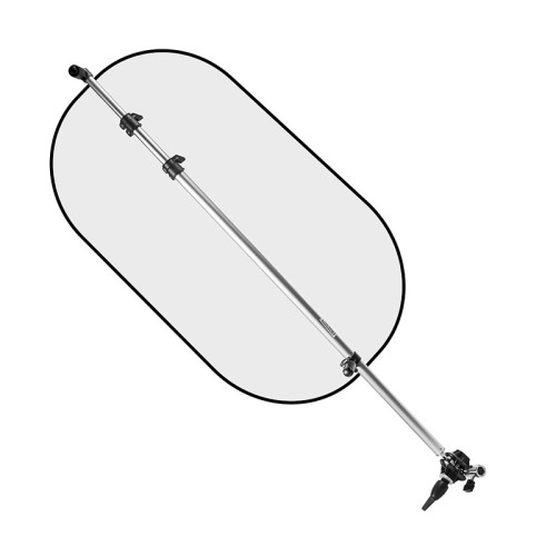Держатель Rekam RT-2212 для светоотражателя, 63-168 см •   телескопический держатель для светоотражателей;
•   диаметр светоотражателя: от 63 до 168 см;
•   поворотная «голова»;
•   крепление на стандартную студийную стойку.
