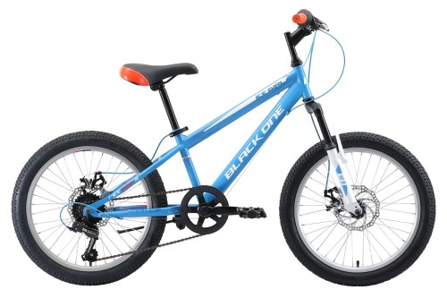 Подростковый горный велосипед Black One Ice Girl 20 D голубой/белый/оранжевый 