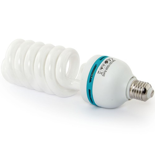 Лампа флуоресцентная Rekam FL1 75W 75 Вт, 5500 К, цоколь Е27 •   лампа предназначена для использования в осветителях постоянного освещения в условиях внутри помещения;
•   является аналогом галогенной лампы накаливания мощностью 375 Ватт (коэффициент:  x5).
